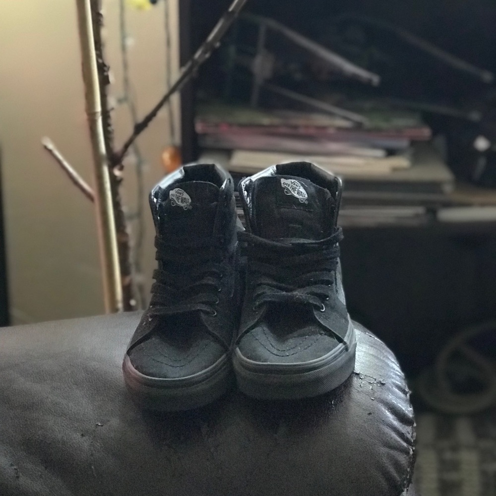 Black high top Vans 🖤 size 6.5 woman’s 5 in Mens